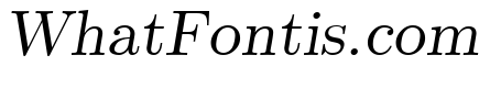 CMU Serif Extra RomanSlanted
