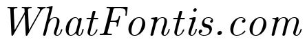 CMU Classical Serif Italic