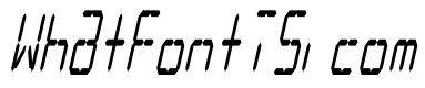 LCD Display: 14 Segment (Italic Condensed)