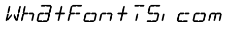 LCD Display: 14 Segment (Italic)