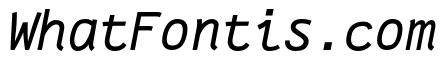 Fantasque Sans Mono Italic