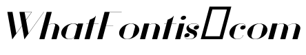 Vanity Bold Wide Italic