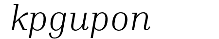 Inria Serif Light Italic
