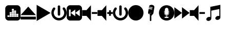 font bottons music