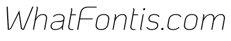 KoHo ExtraLight Italic