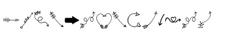 Tanaestel Doodle Arrows Regular