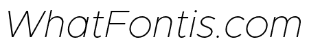 Metropolis ThinItalic