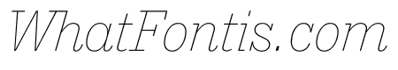 A2 Record Gothic Slab Thin Italic