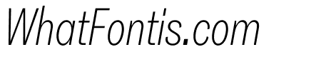 Grot12 Condensed Light Italic
