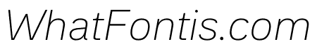 Recognition Thin Italic