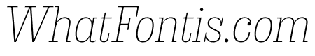 Sunday Clarendon Light Italic