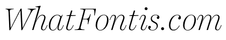 Harriet Display Thin Italic