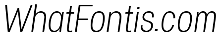 Specify PERSONAL Condensed Light Italic