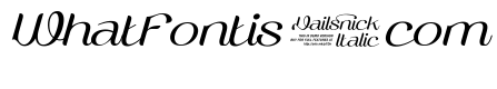 Vailsnick Italic Demo