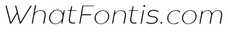 Codec Warm Trial ExtraLight Italic