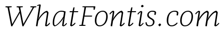 Radcliffe Text Light Italic