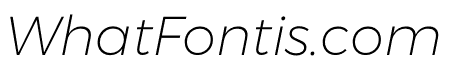 Argentum Sans ExtraLight Italic