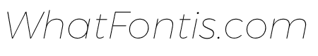 Argentum Sans Thin Italic
