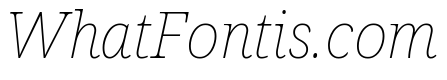 Avrile Serif Thin Italic
