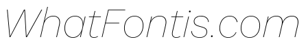 Work Sans Thin Italic