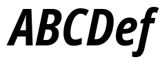 Noto Sans Condensed Bold Italic