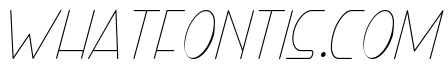 Right Hand Hairline Italic