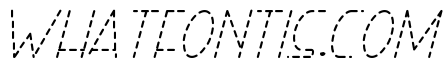 Right Hand Light Italic Dash