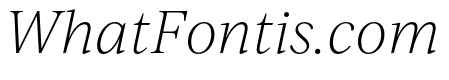 IvyJournal Thin Italic