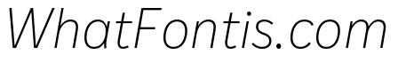 IvyStyle Sans Thin Italic