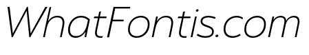 Serenity Extra Light Italic