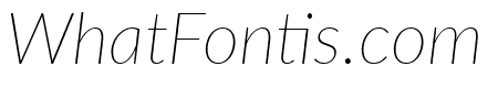 Lato Thin Italic