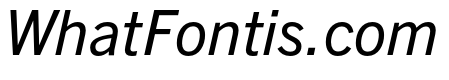 Trade Gothic Next LT Pro Condensed Italic