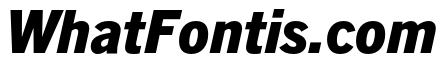 Trade Gothic Next LT Pro Heavy Condensed Italic