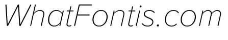 Proxima Soft Extra Condensed Thin Italic