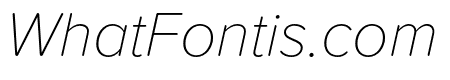 Proxima Soft Thin Italic