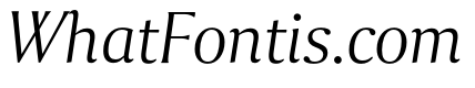 Collier Extended Thin Italic