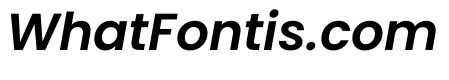 Poppins SemiBold Italic