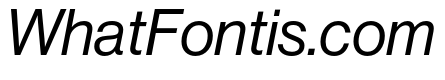 Neue Haas Grotesk Text Pro 66 Medium Italic