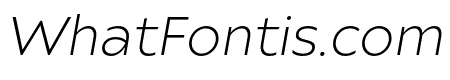 Ariana Pro Light italic