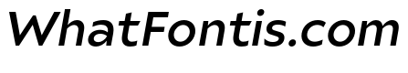 Ariana Pro Medium italic