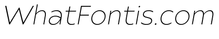 Ariana Pro UltraLight italic