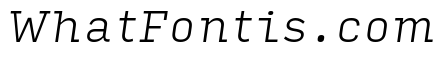 Input Serif Narrow Extra Light Italic