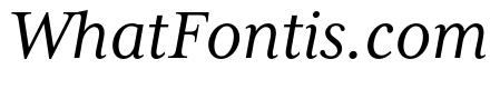 Mrs Eaves XL Serif OT Reg Italic