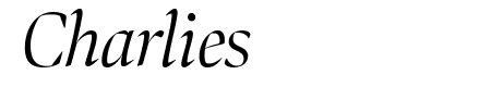 Bennet Banner Condensed Light Italic