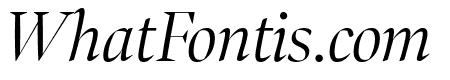 Bennet Banner Extra Condensed Light Italic