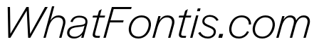 Halyard Display Light Italic