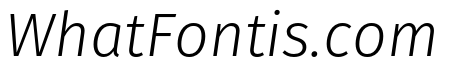 Fira Sans Compressed Eight Italic