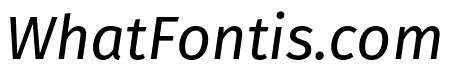 Fira Sans Compressed Italic