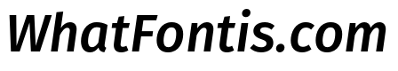 Fira Sans Compressed Medium Italic
