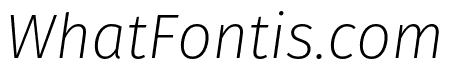 Fira Sans Condensed Four Italic